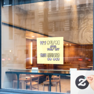 Het is April Fools' Day Raamsticker