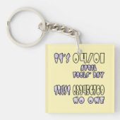 Het is April Fools' Day Sleutelhanger (Voorkant)