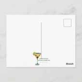 Het is Atomic Martini Tijd Kosmische Sterren Briefkaart (Achterkant)