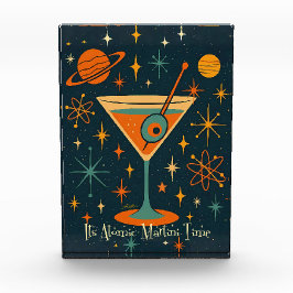 Het is Atomic Martini Tijd Kosmische Sterren Fotoblokken