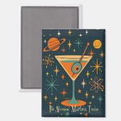 Het is Atomic Martini Tijd Kosmische Sterren Magneet (Voorkant / Achterkant)