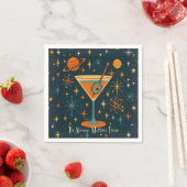 Het is Atomic Martini Tijd Kosmische Sterren Servet (Insitu)
