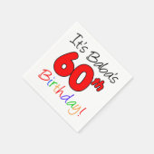 Het is Baba's 60ste verjaardag Servet (Hoek)