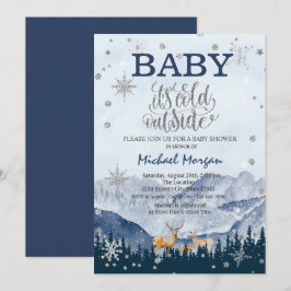 Het is Baby shower van het Koude Buiten Rrendierbe Kaart