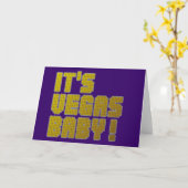 Het is Baby Vegas! Kaart (Gele Bloem)