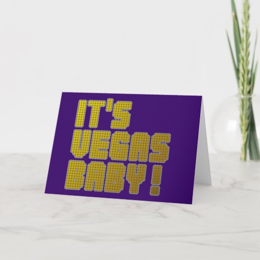 Het is Baby Vegas! Kaart (Voorkant)