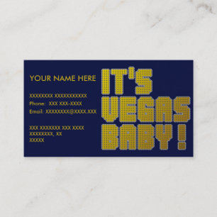 Het is Baby Vegas! Visitekaartje