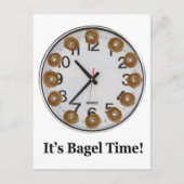 Het is Bagel Time. Briefkaart (Voorkant)