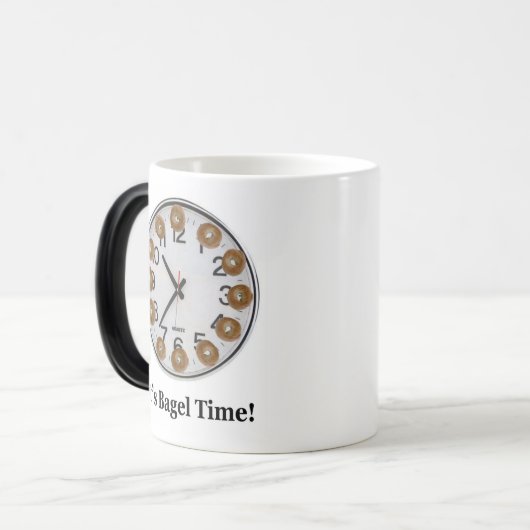 Het is Bagel Time. Magische Mok (Voorkant links)