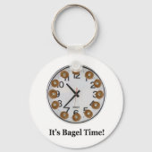 Het is Bagel Time. Sleutelhanger (Voorkant)