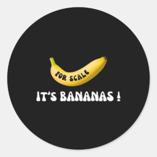 Het is banaan voor de schaal sterrenschip Funny Tr Ronde Sticker