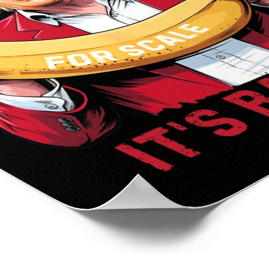 Het is Banaan (voor Scale) Sterrenschip Funny Trum Poster (Hoek)