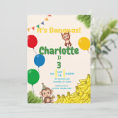 Het is Bananas Verjaardag - Time Flies Kaart (Staand voorkant)