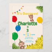 Het is Bananas Verjaardag - Time Flies Kaart (Voorkant / Achterkant)