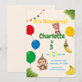 Het is Bananas Verjaardag - Time Flies Kaart (Voorkant / Achterkant)