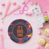 Het is BBQ-tijd papieren bord (Feest)