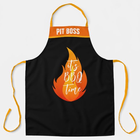 Het is BBQ Time Grill Schort (Voorkant)