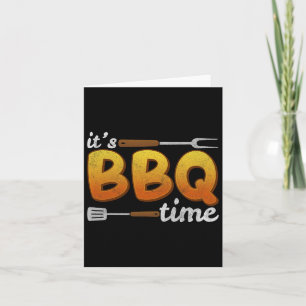 Het is BBQ Time Grillen BBQ Lover Meat Smoker Mann Kaart