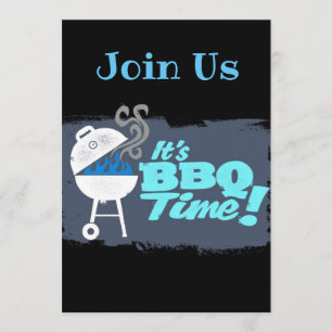 **HET IS BBQ TIME** PARTIJINVITATIES KAART