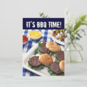 Het is BBQ Time, Summer Barbecue Cookout Kaart (Staand voorkant)
