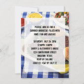 Het is BBQ Time, Summer Barbecue Cookout Kaart (Achterkant)