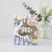 Het is BBQ Time, Summer Barbecue Kaart (Staand voorkant)