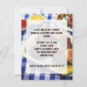 Het is BBQ Time, Summer Barbecue Kaart (Achterkant)