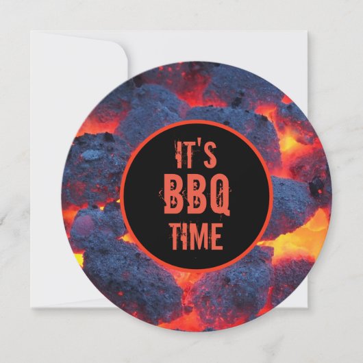 Het is BBQ-uitnodiging Kaart (Voorkant)