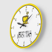 Het is 'Beach Time'. Geel Grote Klok (Hoek)