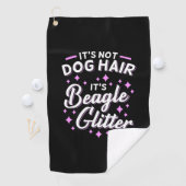 Het is beagle Dog Glitter Golfhanddoek (Insitu)
