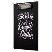 Het is beagle Dog Glitter Klembord (Links)