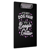 Het is beagle Dog Glitter Klembord (Rechts)
