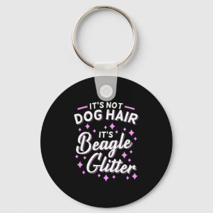 Het is beagle Dog Glitter Sleutelhanger