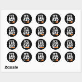 Het is been dag Funny Turkey Thanksgiving Ronde Sticker (Vel)