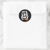Het is been dag Funny Turkey Thanksgiving Ronde Sticker (Tas)