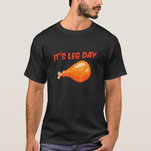 Het is been-dag kalkoendag Thanksgiving-workout T-shirt (Voorkant)