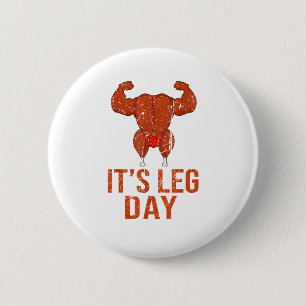 Het is Beenendag Turkije Legs Pun Thanksgiving Gym Ronde Button 5,7 Cm