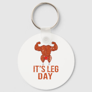 Het is Beenendag Turkije Legs Pun Thanksgiving Gym Sleutelhanger