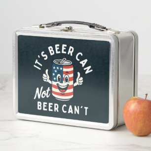 Het is Beer Can Not Beer Can't Funny Party Drink