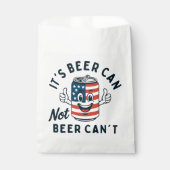 Het is Beer Can Not Beer Can't Funny Party Drink Bedankzakje (Voorkant)