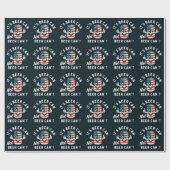 Het is Beer Can Not Beer Can't Funny Party Drink Cadeaupapier (Vlak)