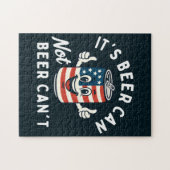 Het is Beer Can Not Beer Can't Funny Party Drink Legpuzzel (Horizontaal)