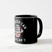 Het is Beer Can Not Beer Can't Funny Party Drink Mok (Voorkant rechts)