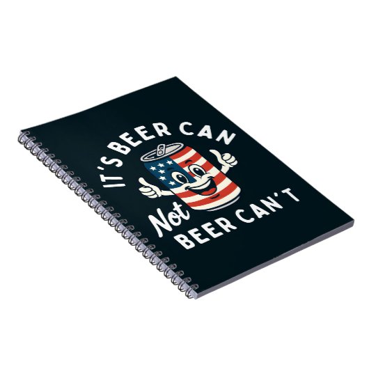 Het is Beer Can Not Beer Can't Funny Party Drink Notitieboek (Rechterzijde)