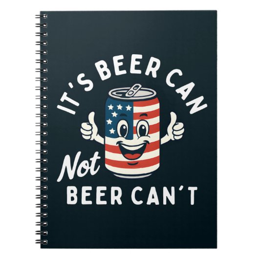 Het is Beer Can Not Beer Can't Funny Party Drink Notitieboek (Voorkant)