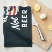 Het is Beer Can Not Beer Can't Funny Party Drink Theedoek (Quarter Fold)