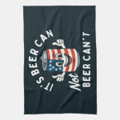 Het is Beer Can Not Beer Can't Funny Party Drink Theedoek (Verticaal)