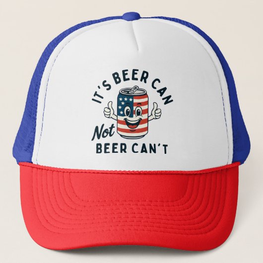 Het is Beer Can Not Beer Can't Funny Party Drink Trucker Pet (Voorkant)