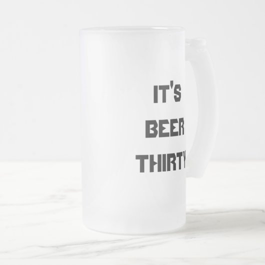 HET IS BEER DERTIG MATGLAS BIERPUL (Voorkant rechts)