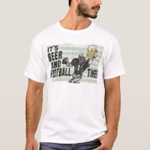 Het is Beer & Football Time T-shirts en cadeautjes